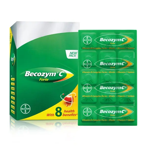 Becozym C Forte with Biotin, Vitamin C & B Complex | Tablet